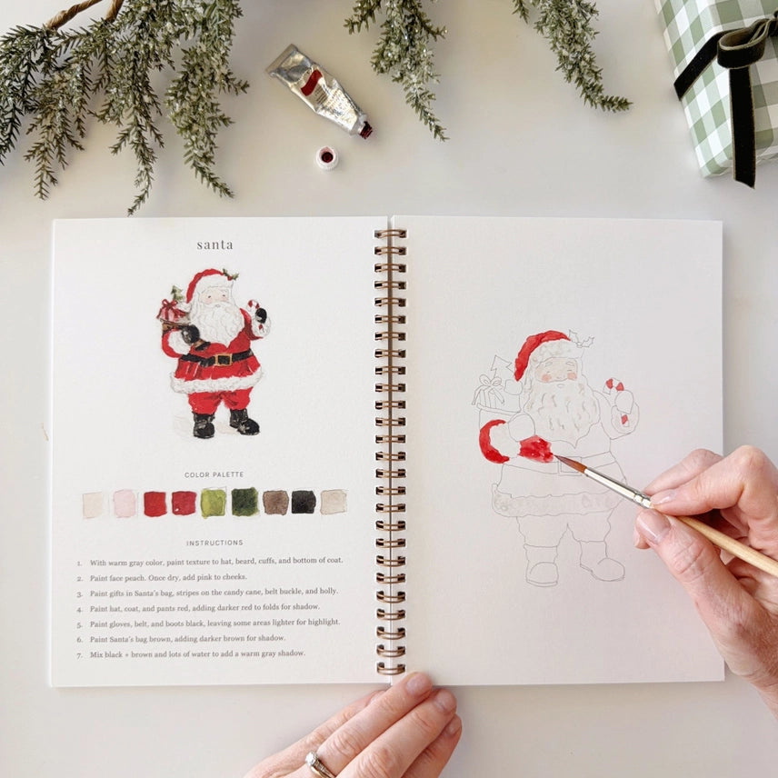 Watercolour Workbook - Classic Christmas