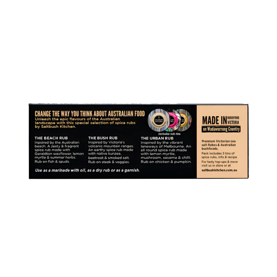 Australian Bushfood Spice Rubs Trio