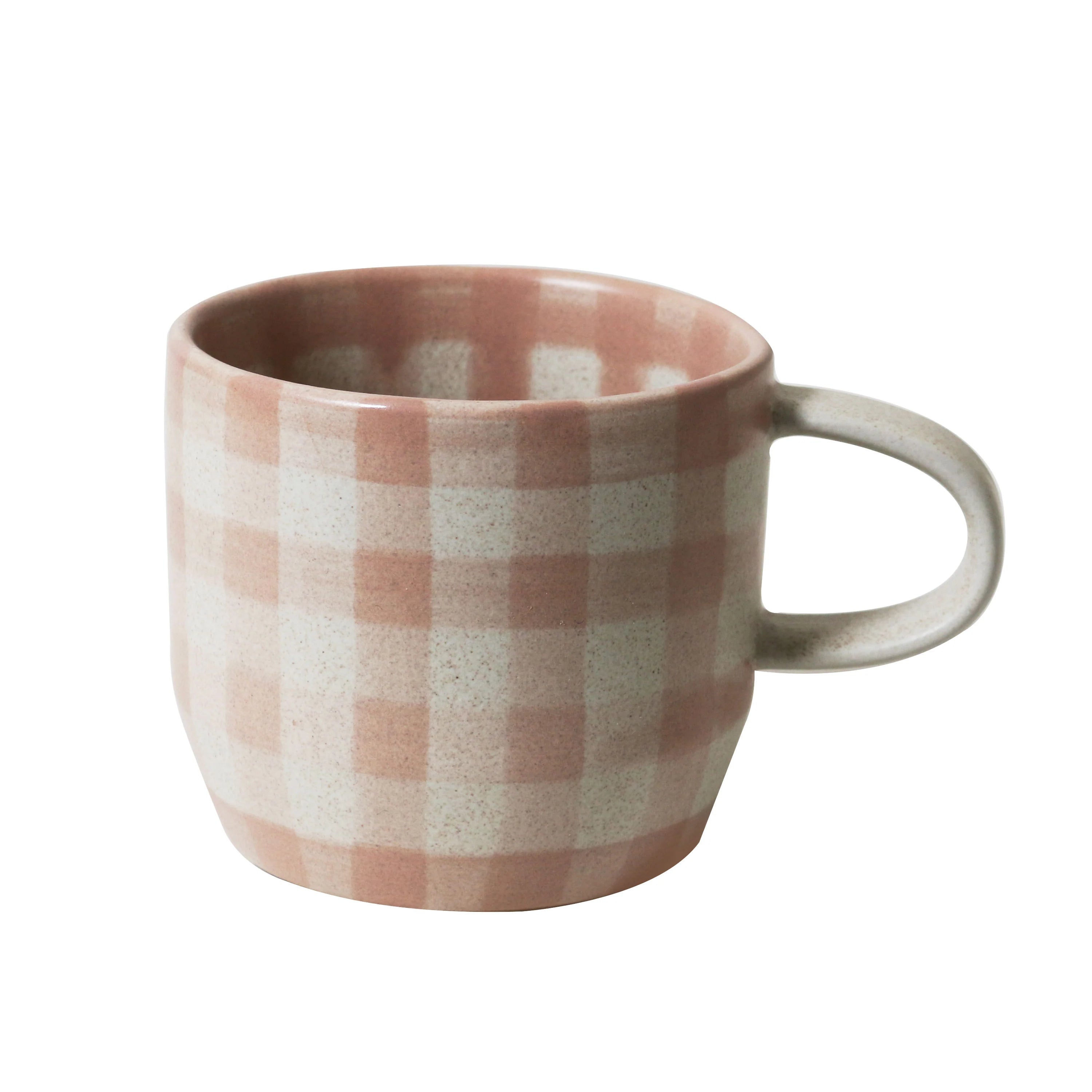 Cat's Pyjamas Mug - Soft Terracotta Check