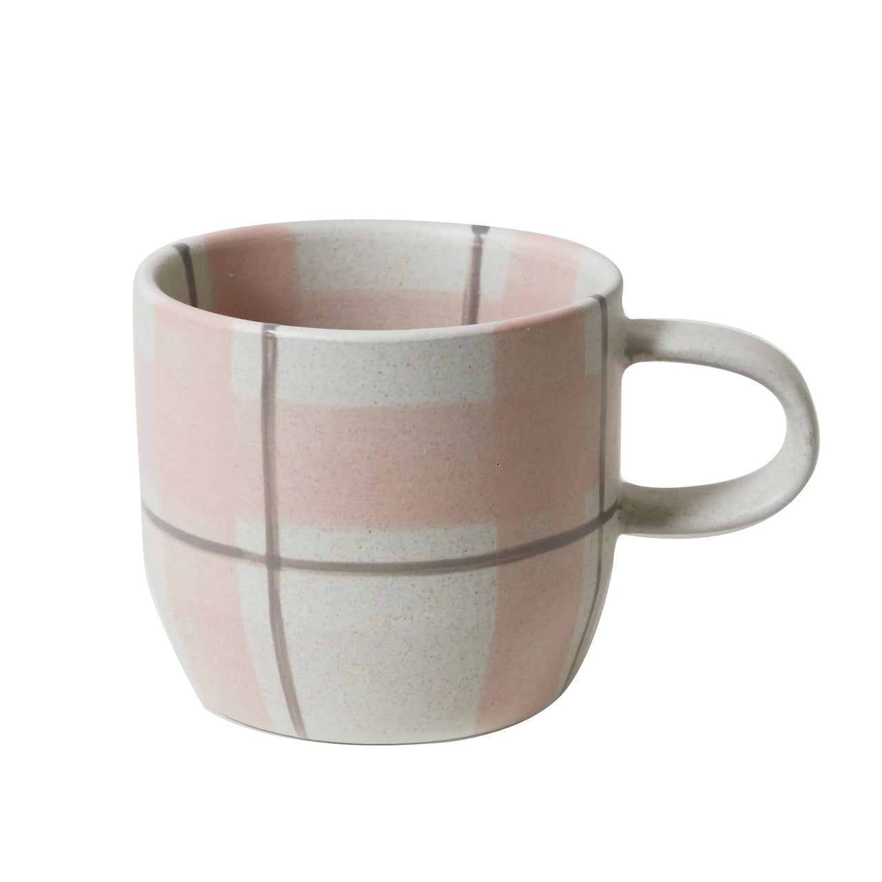 Cat's Pyjamas Mug - Blush & Grey Check