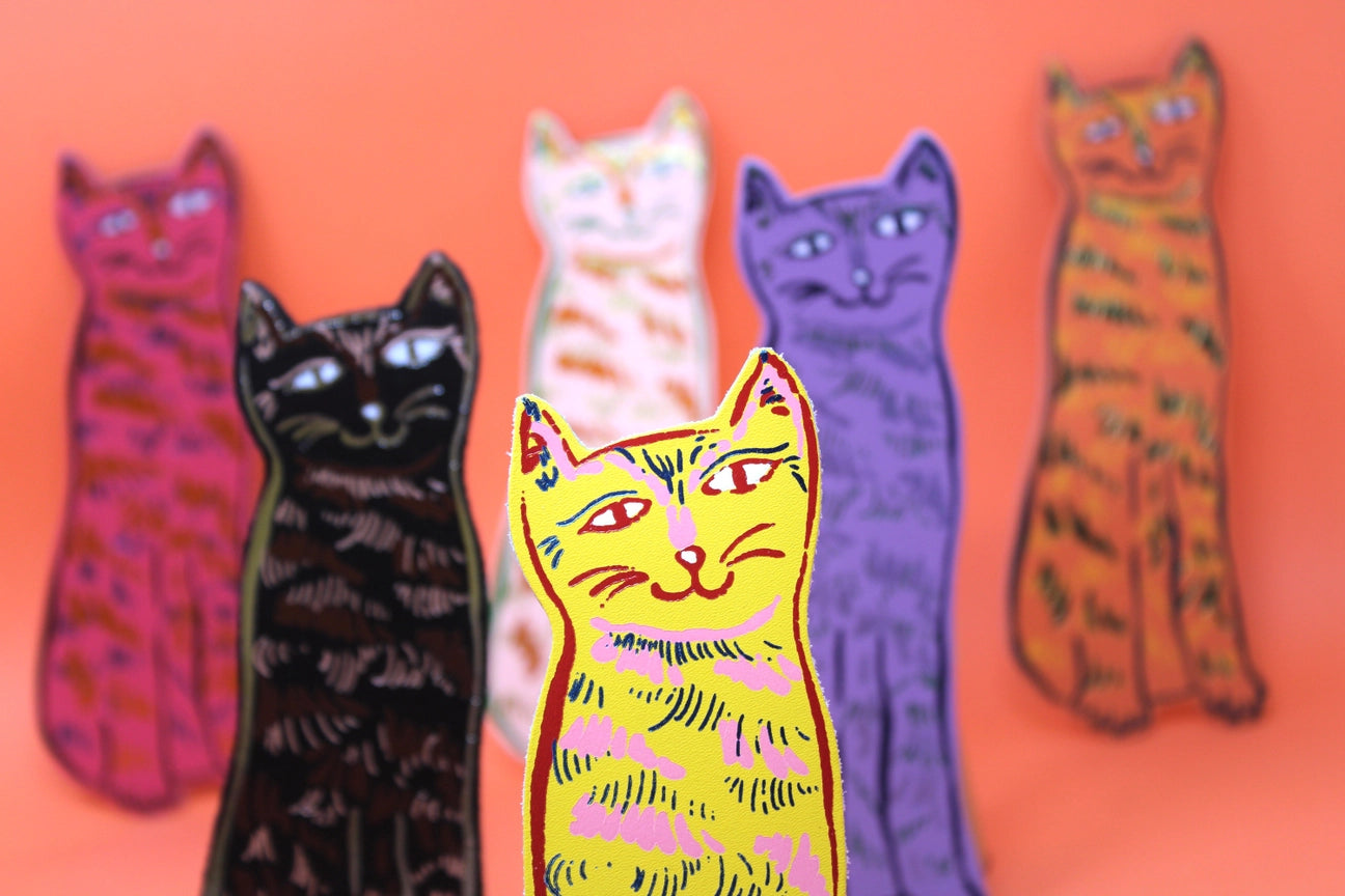 Cat Tails Bookmark - Black