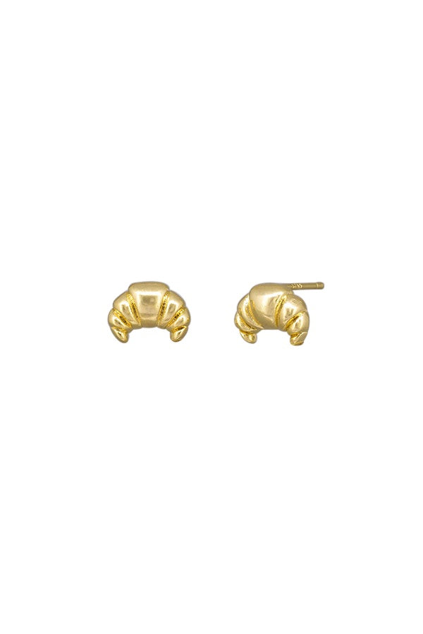 Le Croissant Stud Earrings - Gold