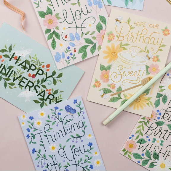Happy Anniversary Birds Card