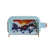 Message In A Bottle 3D Cut Card - Boat & Sea