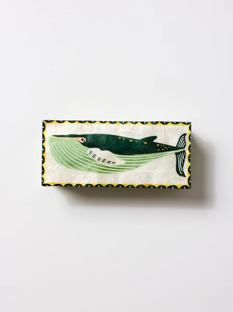 Capiz Shell Box - Mariner - Whale