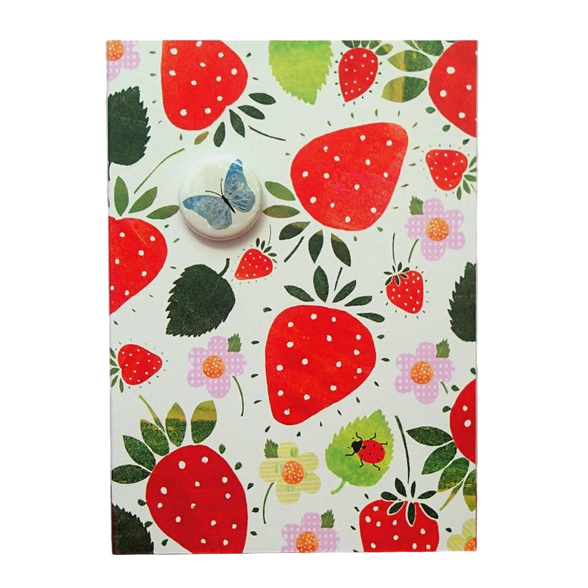 Card With Badge - Strawberries