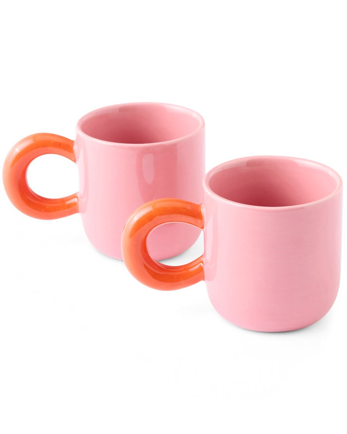 Espresso Mug Set of 2 - Sweetheart Pink