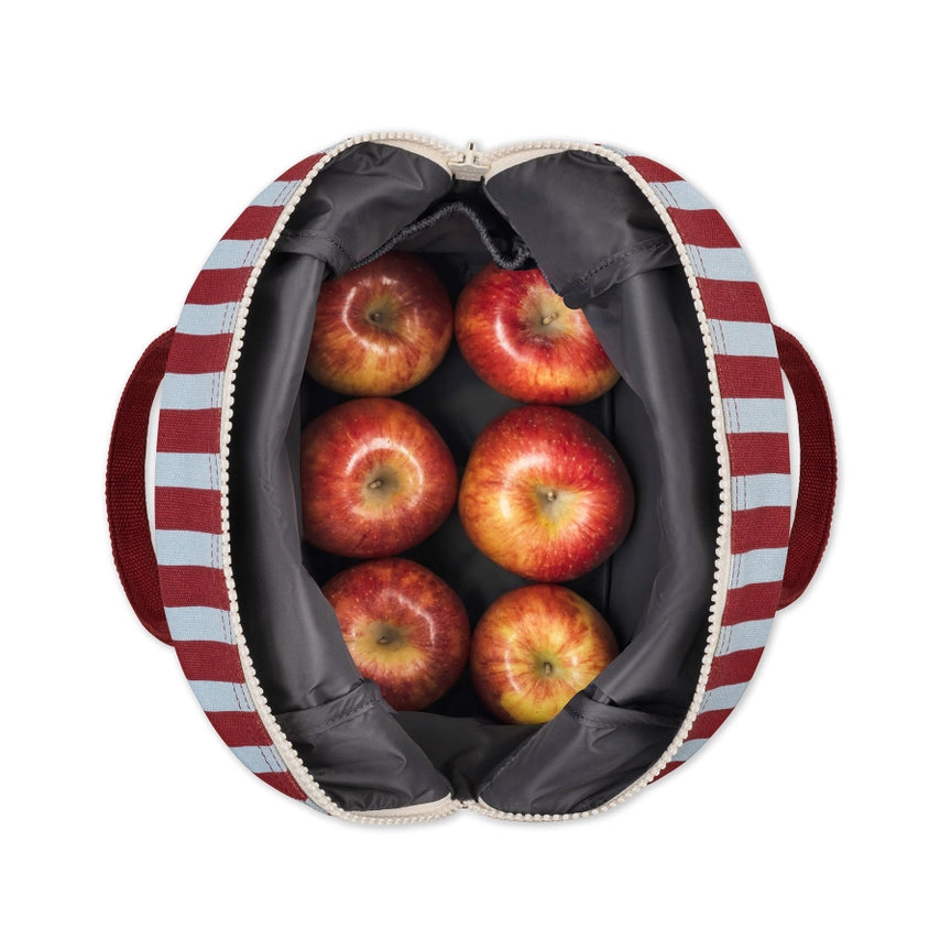 Zipper Lunch Bag - Awning Stripe Chilli Pepper