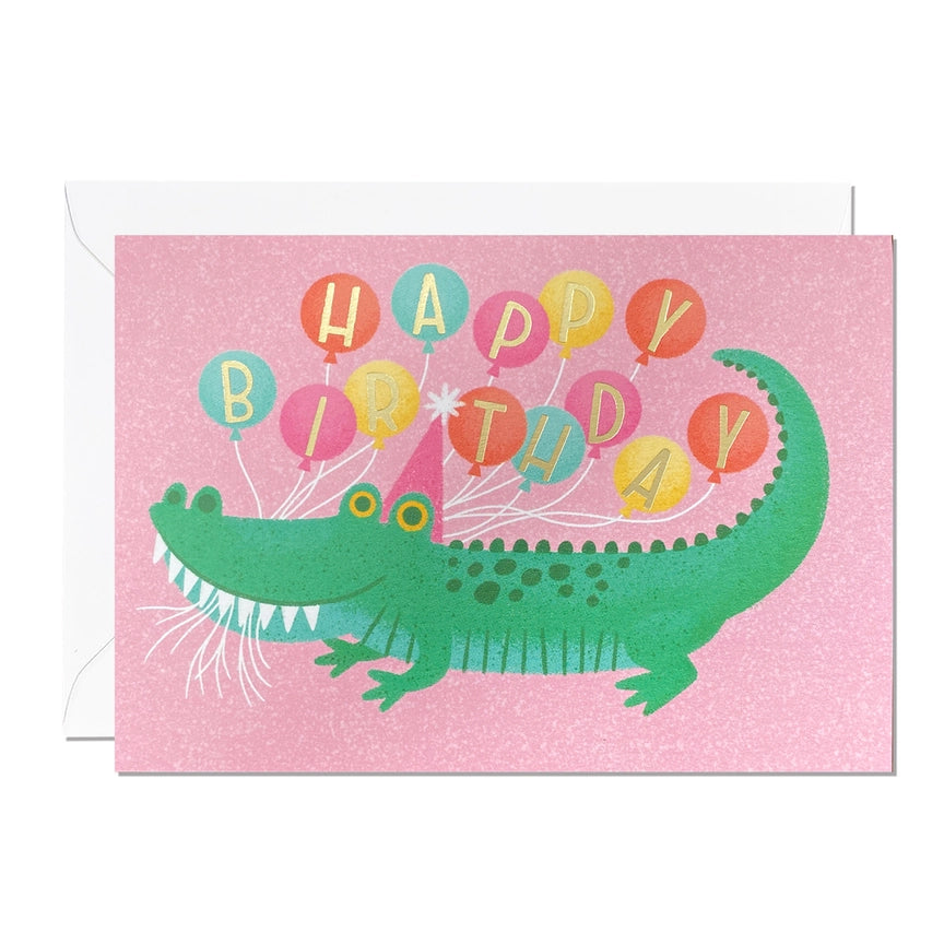 Alligator Birthday Card