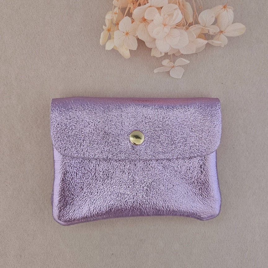 Kangoo Leather Coin Purse - Lilac
