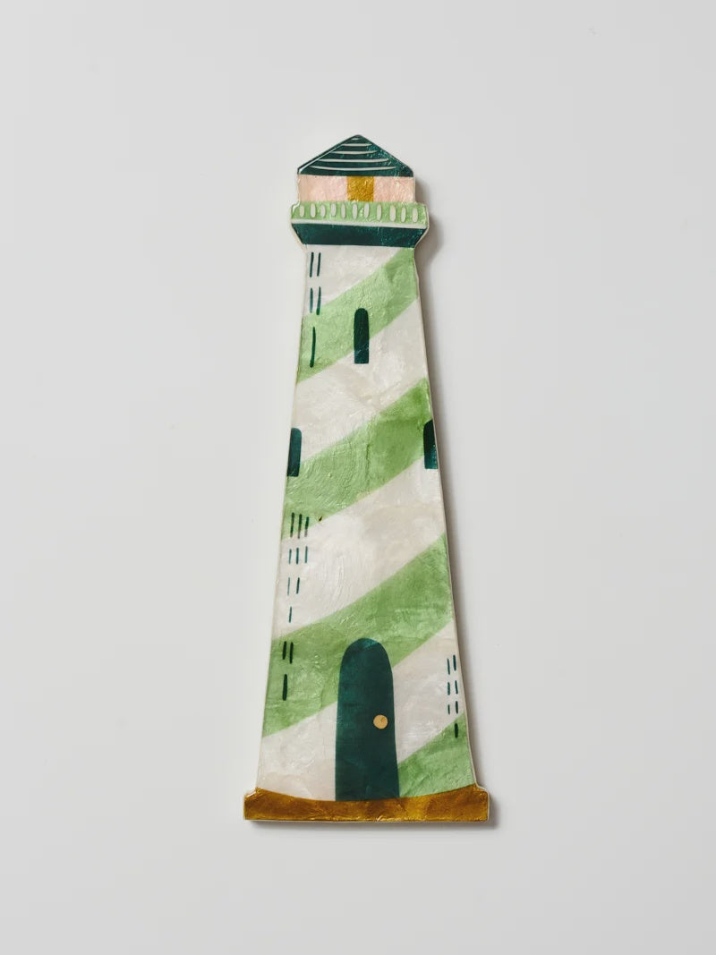 Capiz Shell Art Tile - Mariner - Lighthouse