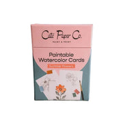 Paintable Watercolour Card Deck - Summer Flowers