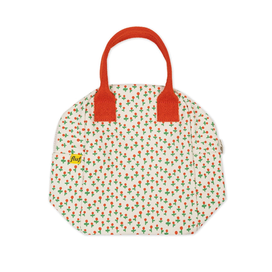 Zipper Lunch Bag - Tiny Roses