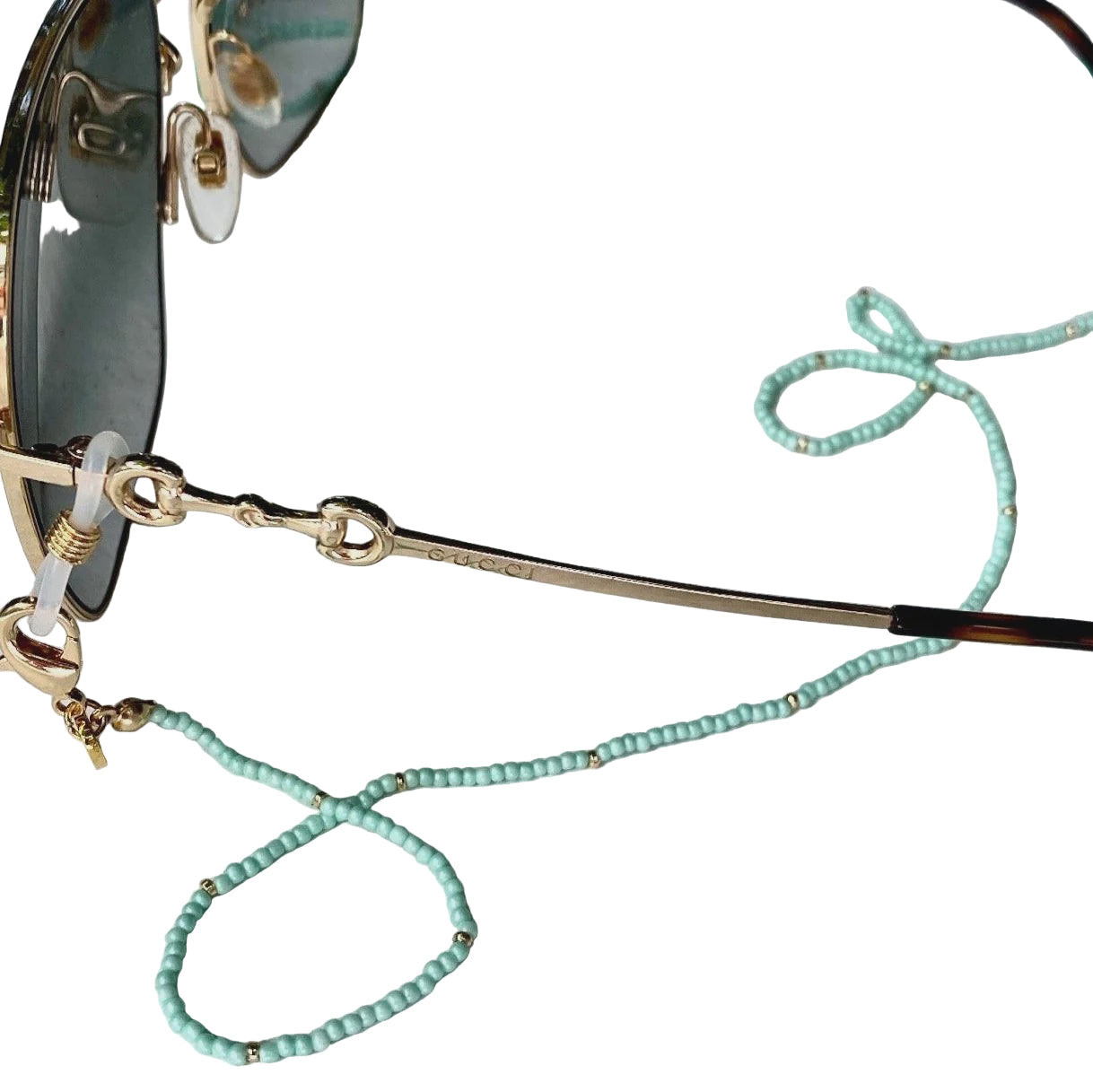 Glasses Chain Delicate - Mint Seed Bead