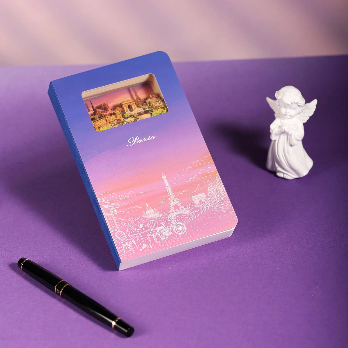 3D Paper Art Notebook - Paris