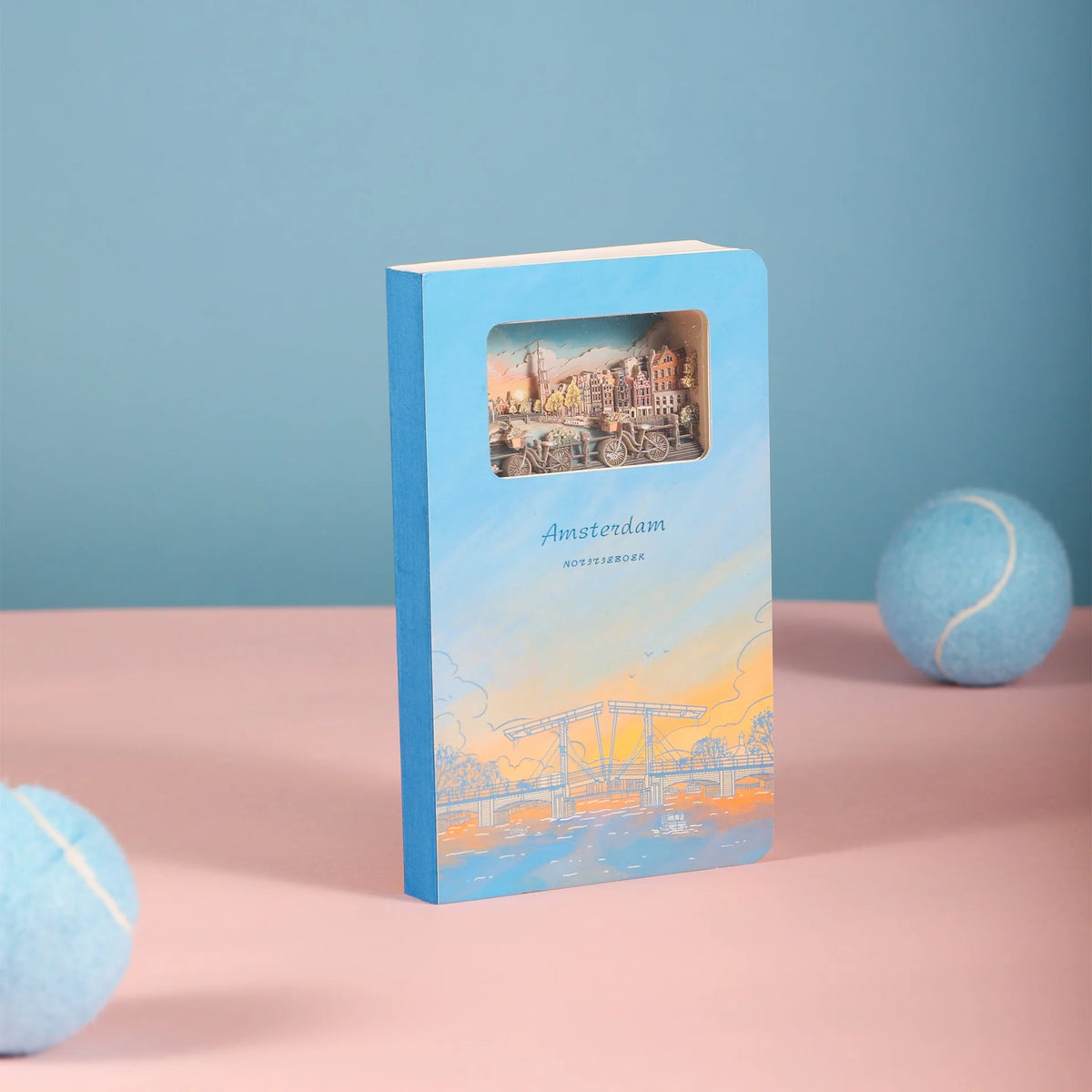 3D Paper Art Notebook - Amsterdam