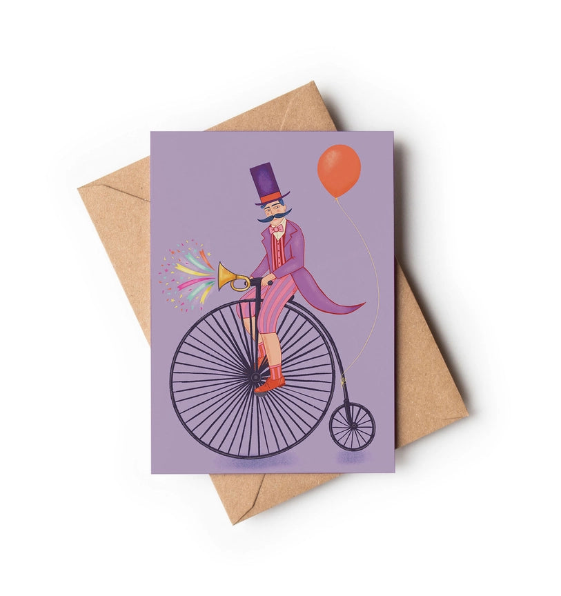Circus Ringmaster Purple Card