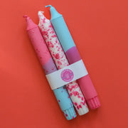 Taper Candles Set of 3 - Fuchsia