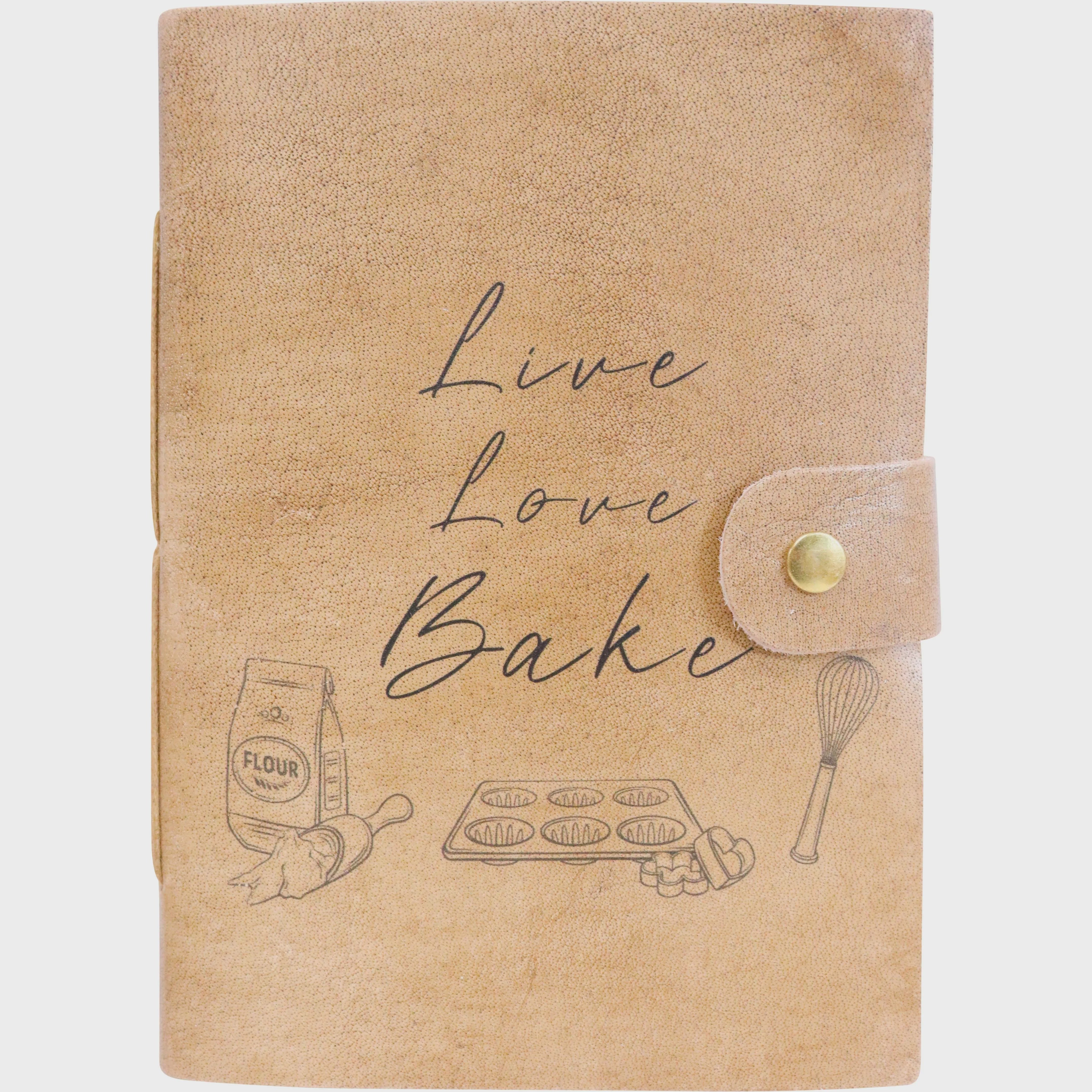 Leather Notebook - Love Bake