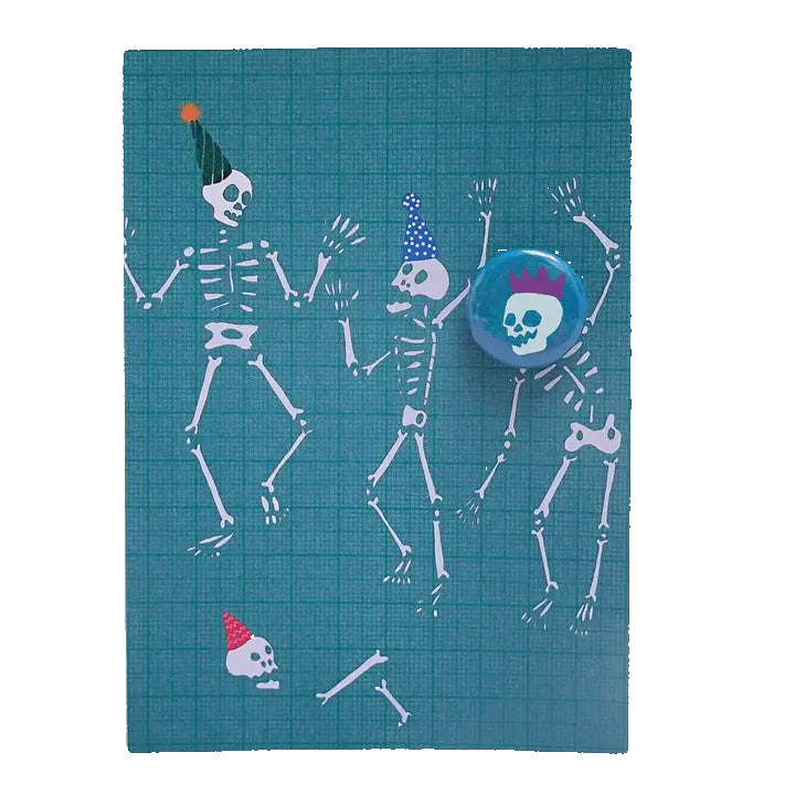 Card With Badge - Skeleton Party