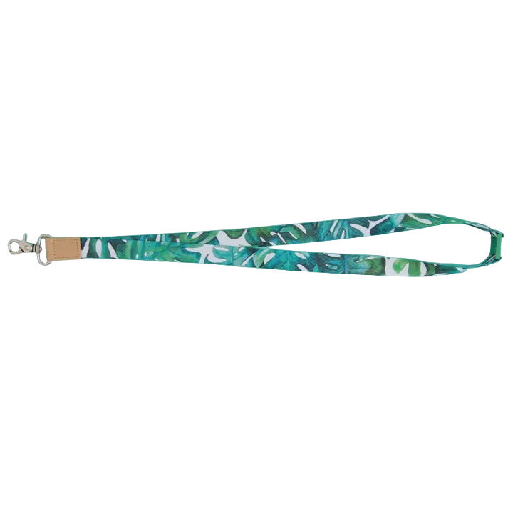 Watercolour Lanyard - Monstera Green