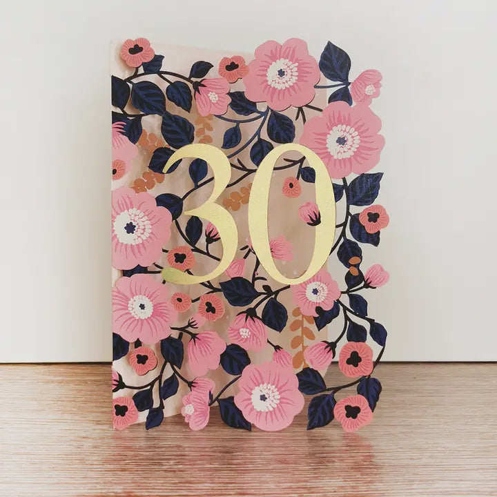 "30" Cut Art Card