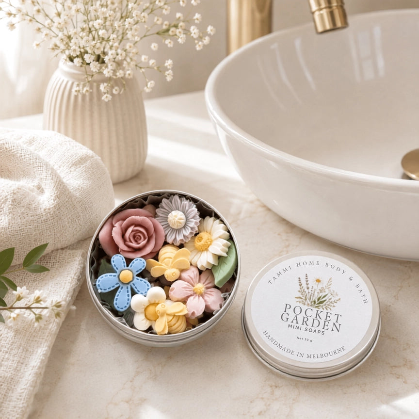 Mini Soaps Gift Tin - Pocket Garden