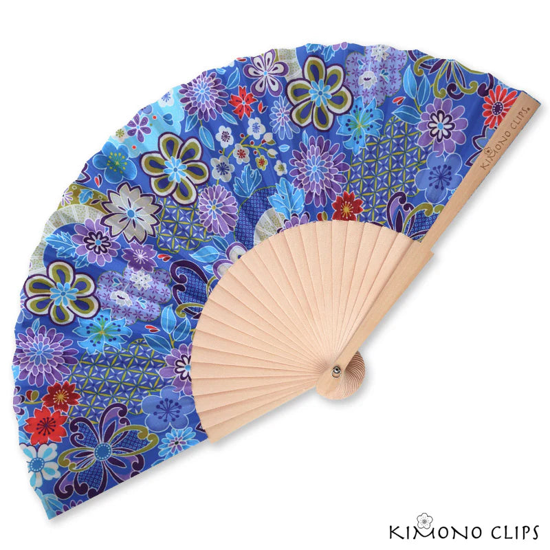 Kimono Fabric Hand Fan