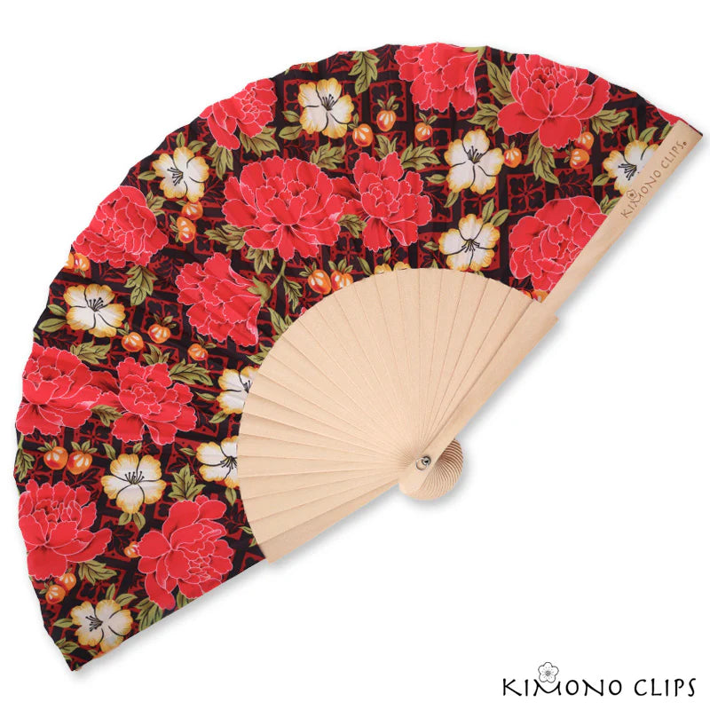 Kimono Fabric Hand Fan