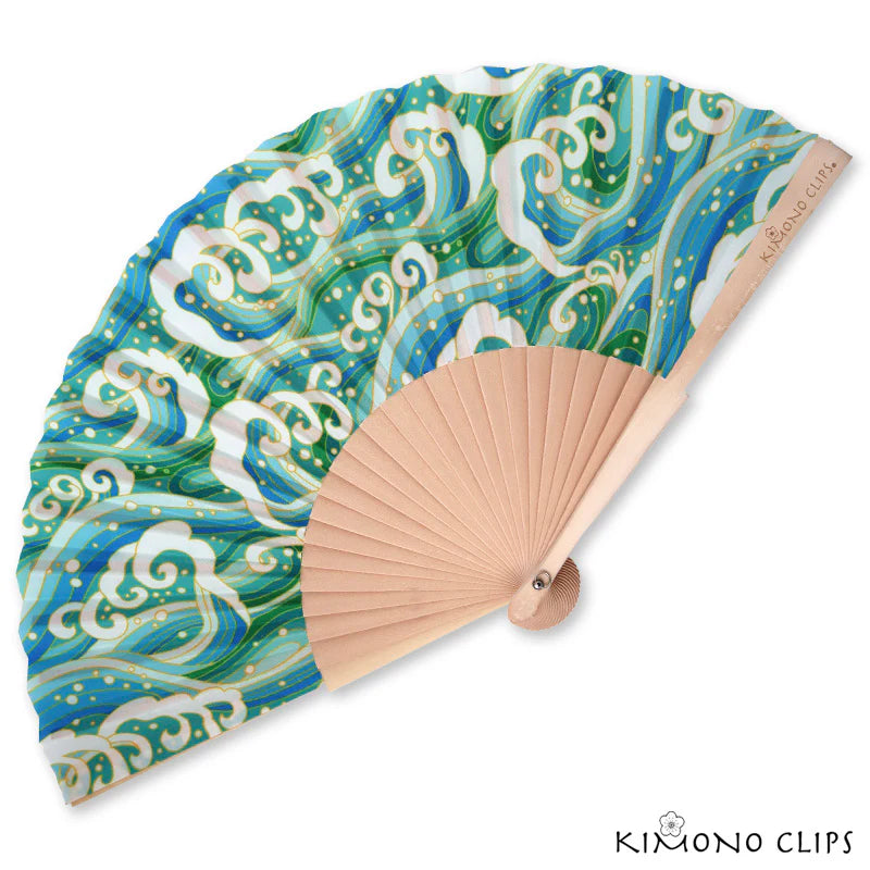 Kimono Fabric Hand Fan