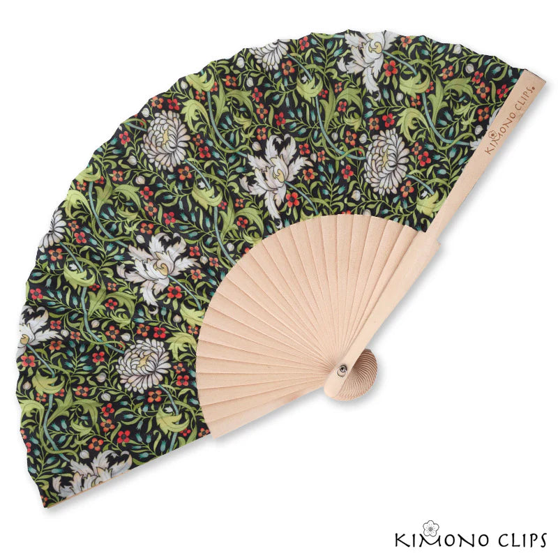 Kimono Fabric Hand Fan