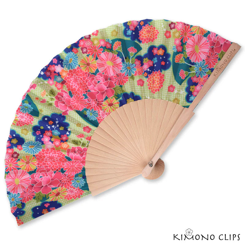 Kimono Fabric Hand Fan