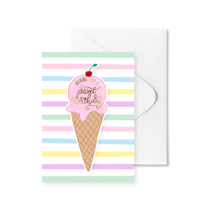 Sweet Birthday Ice Cream Card