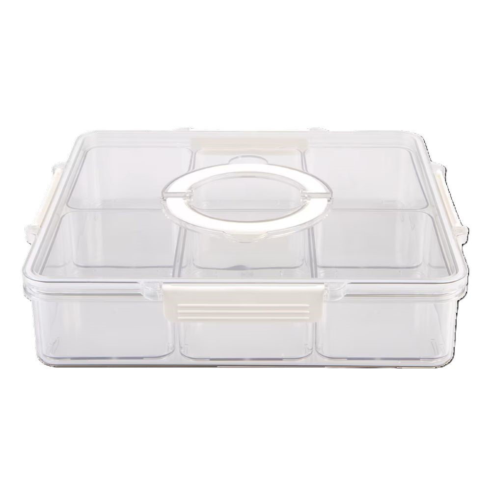 Square 6 Compartment Grazing Box with Carry Handles