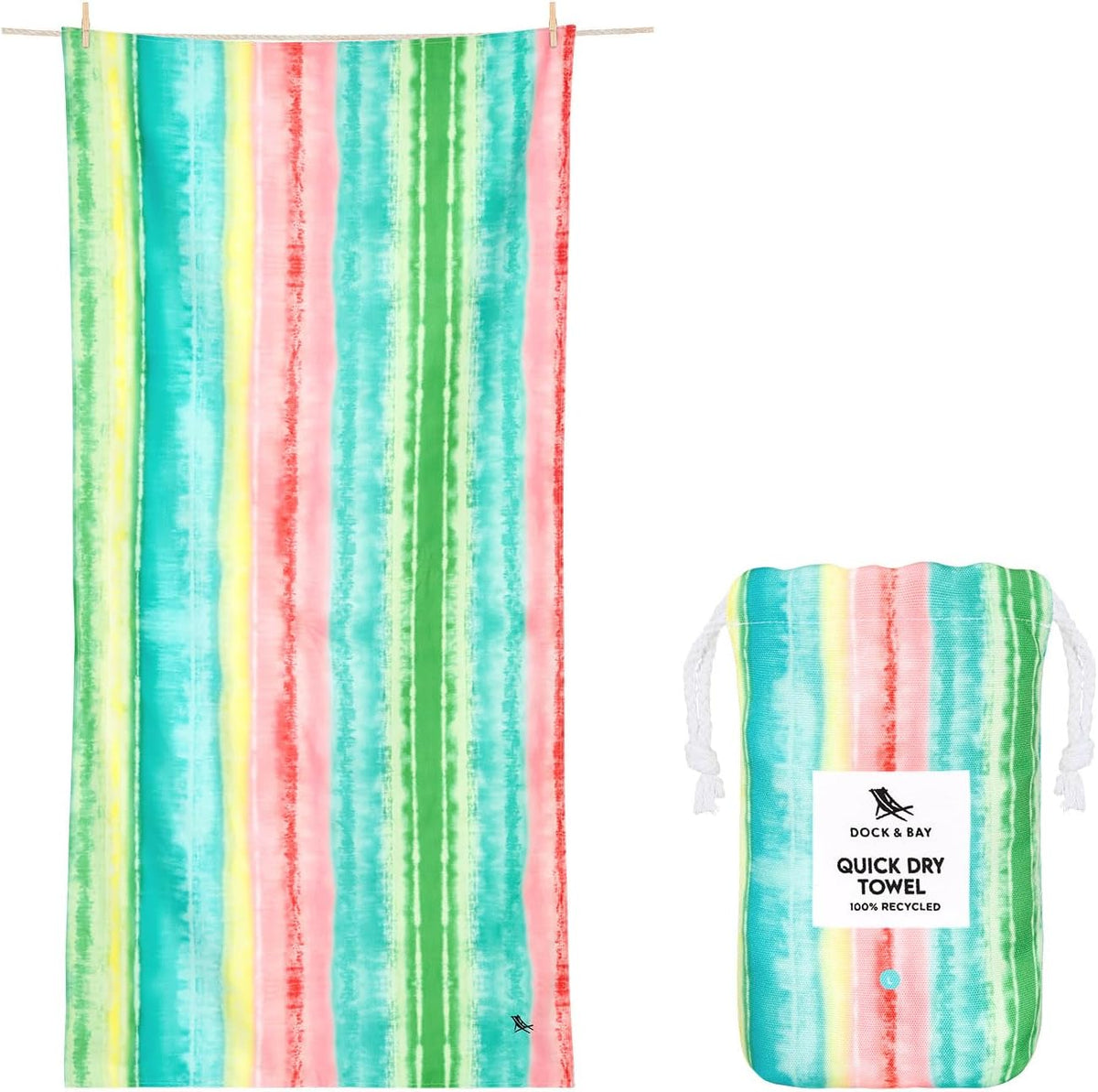 Dock & Bay Beach Towel L - Watermelon Sugar