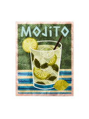 Capiz Shell Art Tile - Happy Hour - Mojito