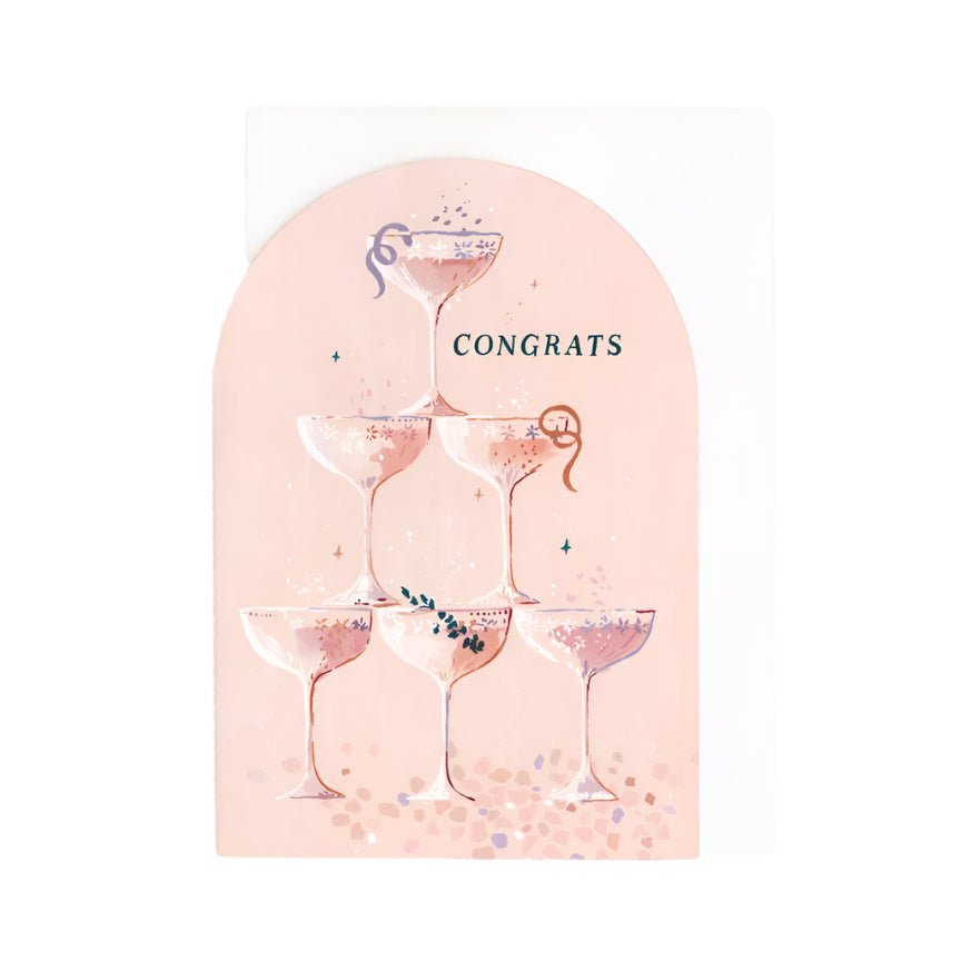 Champagne Congratulations Card
