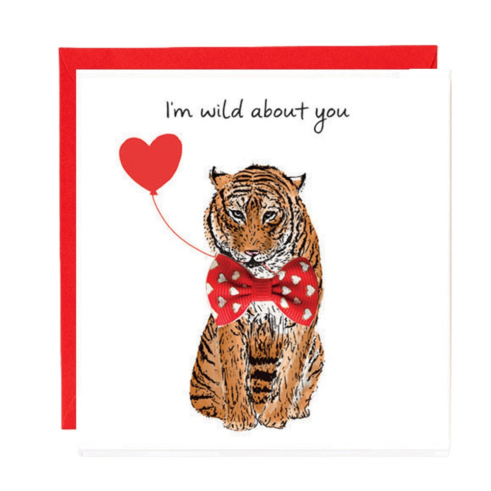 I'm Wild About You Tiger Card