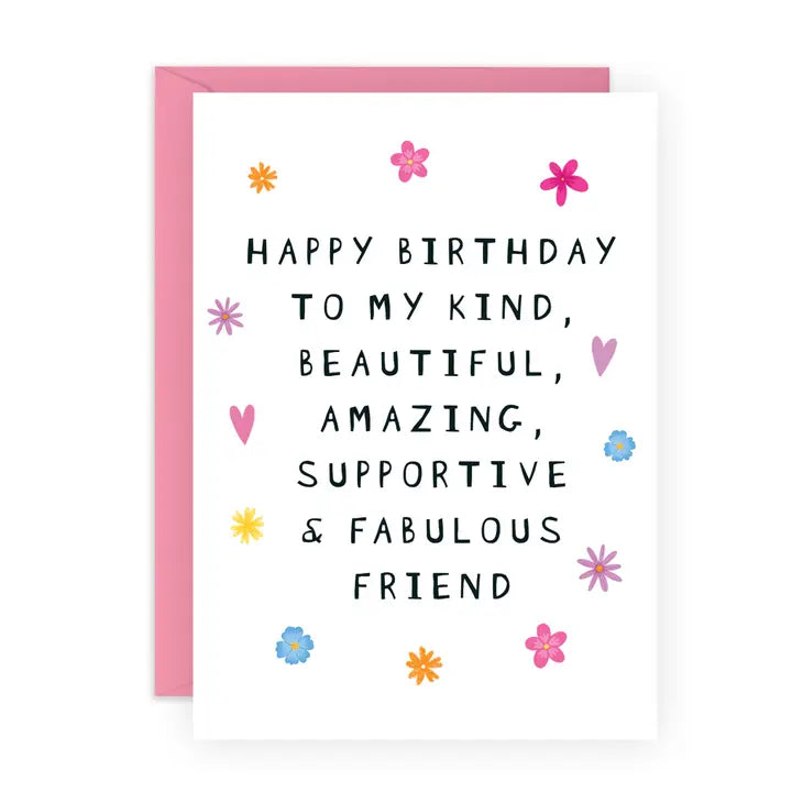 Fabulous Friend Floral Card