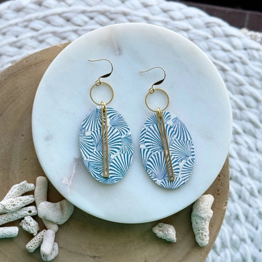 Echo Drop Earrings - Shell
