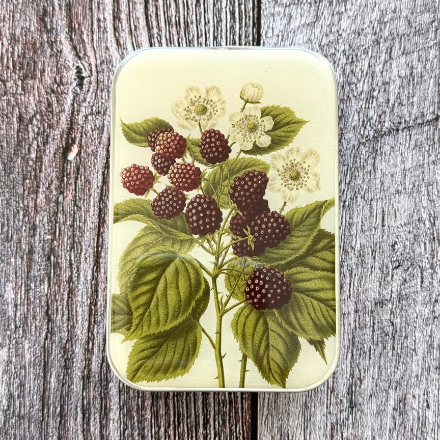 Notions Tin Large - Wild Blackberry Botanical