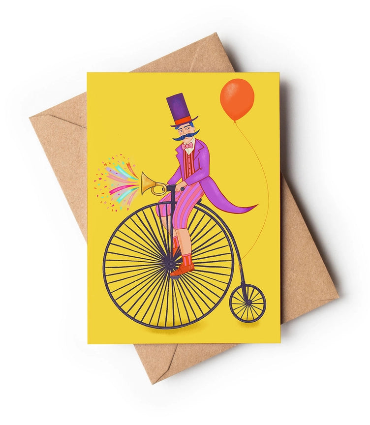 Circus Ringmaster Yellow Card