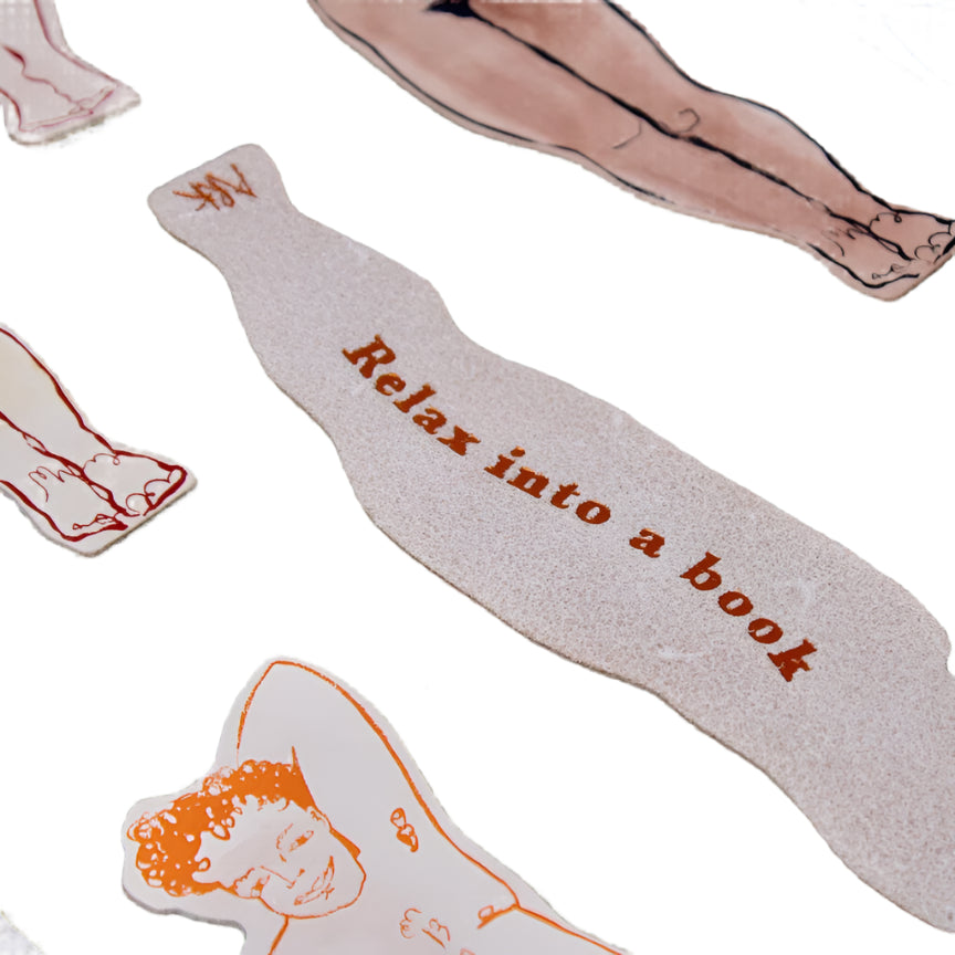 Relaxed Nude Woman Bookmark
