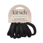 Seamless Hair Elastics Set of 8 - Black