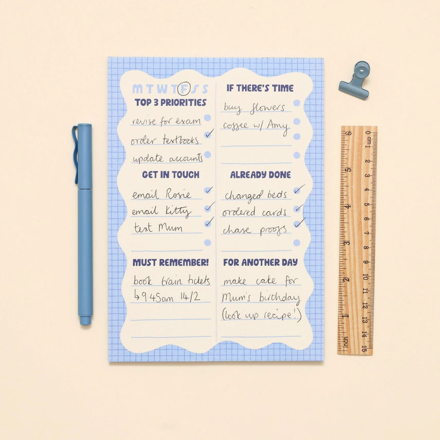 A5 Notepad - Wiggle Day Planner