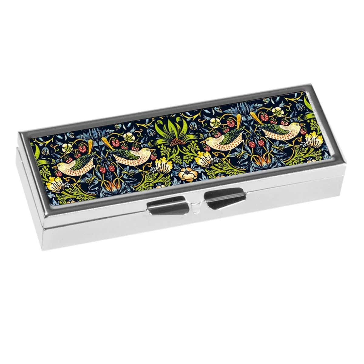 7 Day Pill Box - William Morris Strawberry Thief