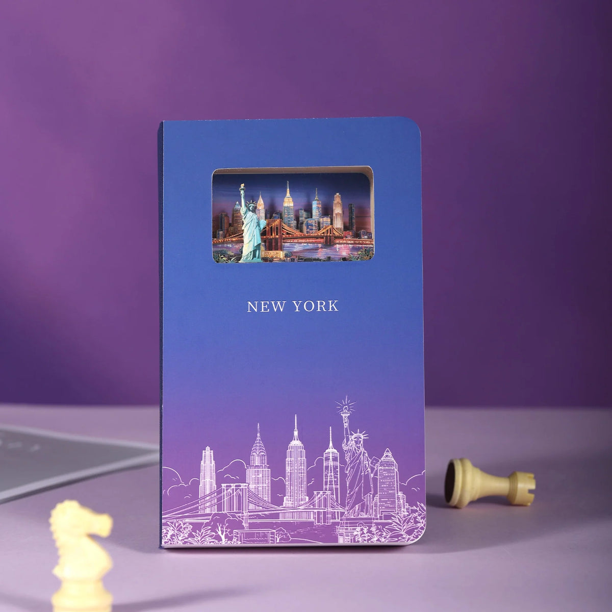3D Paper Art Notebook - New York