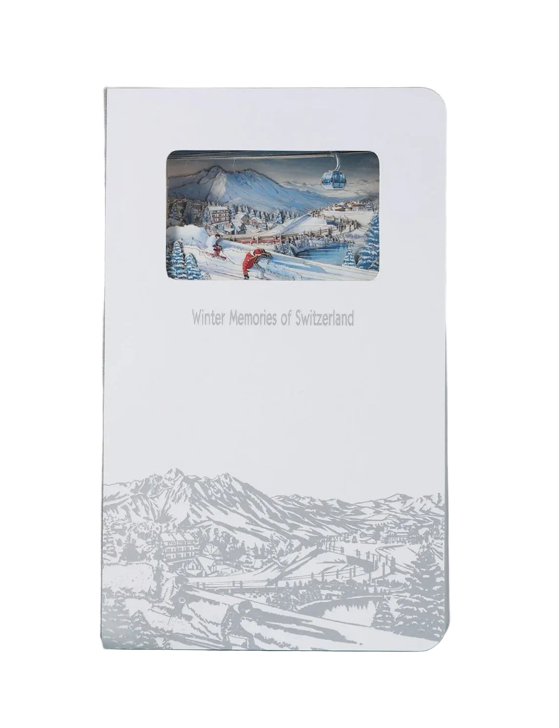 3D Paper Art Notebook - Switzerland Winter