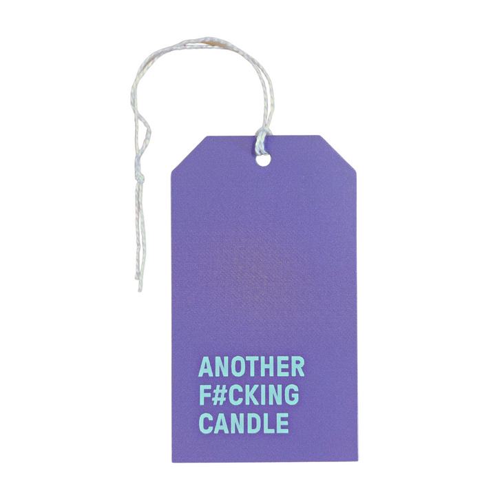 Another F*cking Candle Gift Tag - Purple
