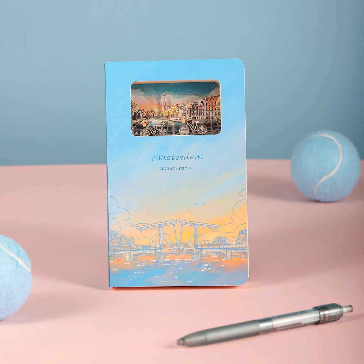 3D Paper Art Notebook - Amsterdam